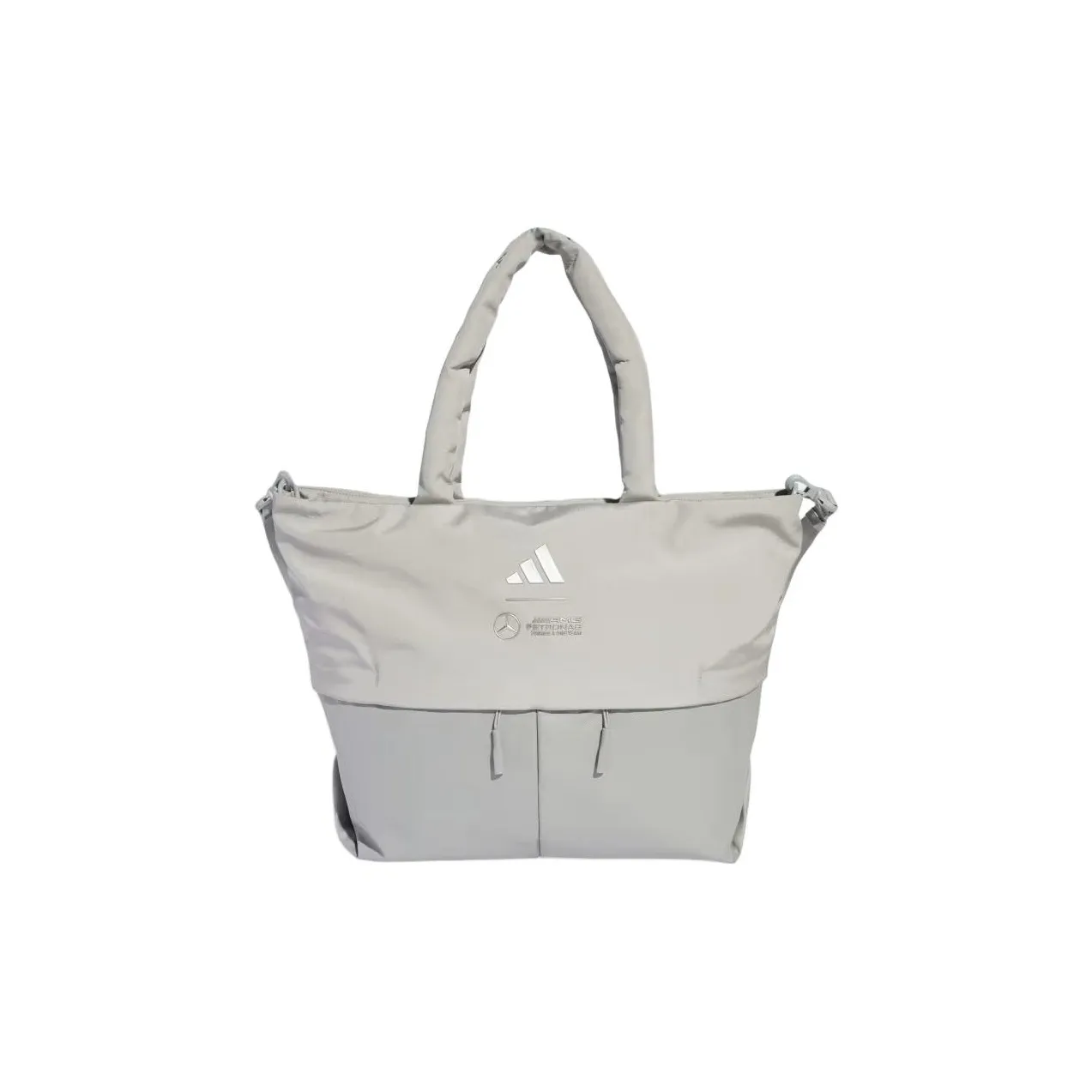 Adidas Нейлоновая Сумка Стандартная Унисекс Серого Цвета