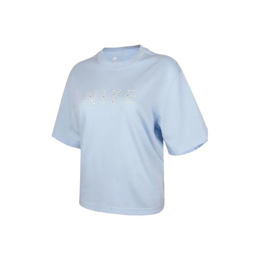 NIKE Синие Женские Футболки