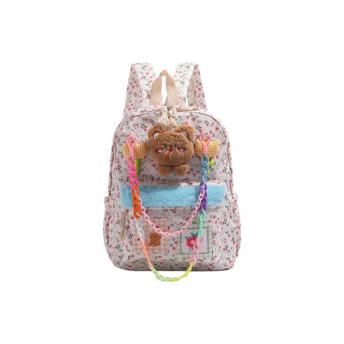 NOMK Нейлон Рюкзак Женские Розовый