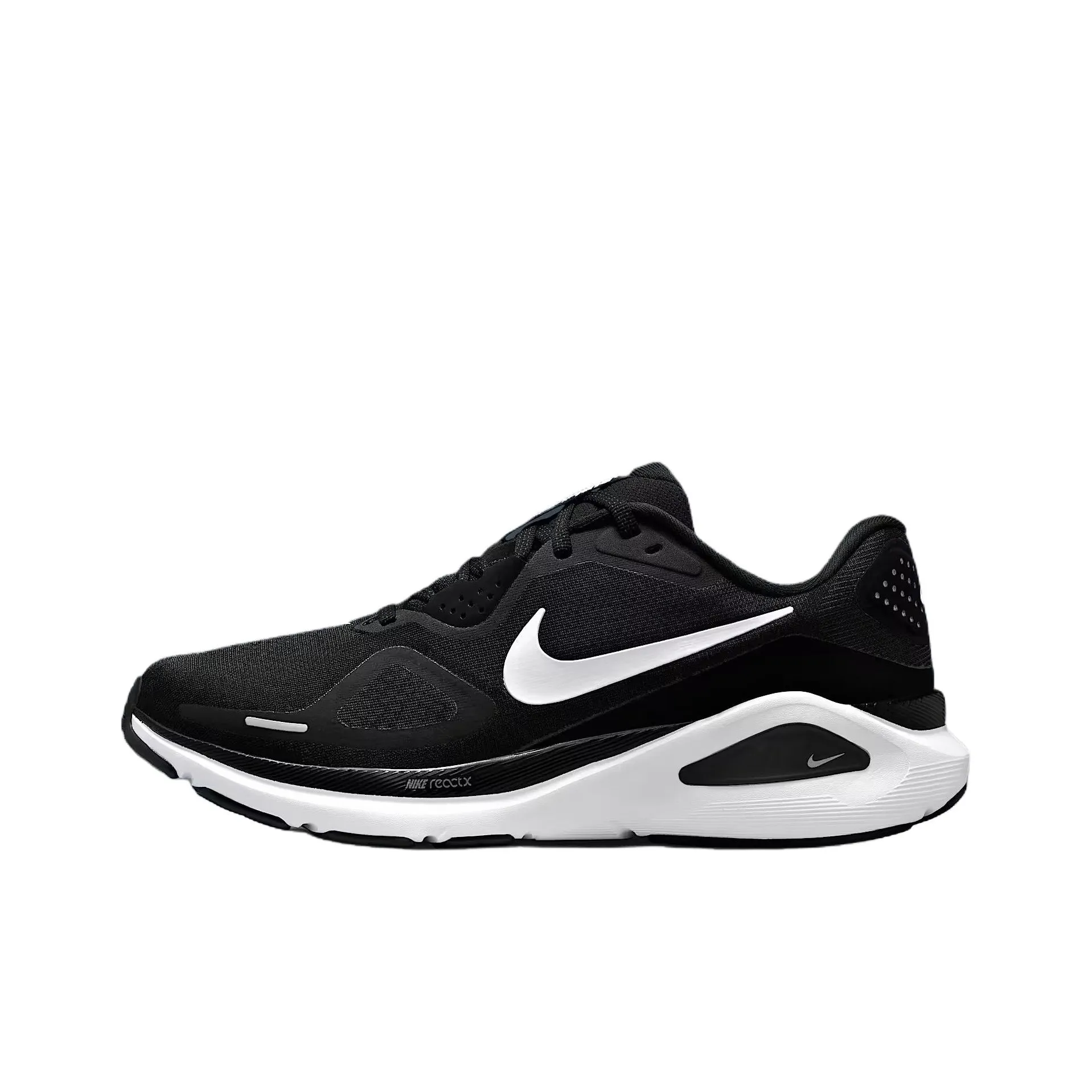 Nike Zoom Structure 26 Противоскользящие Устойчивые к истиранию Низкий Топ Беговые кроссовки Женские Черный Белый