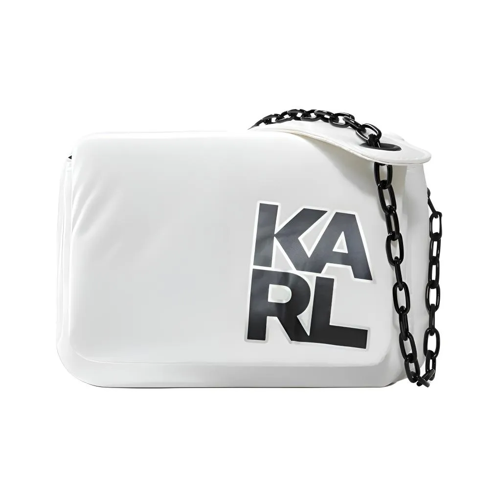 KARL LAGERFELD Полиэстер Сумка через плечо Средняя Женская Белая