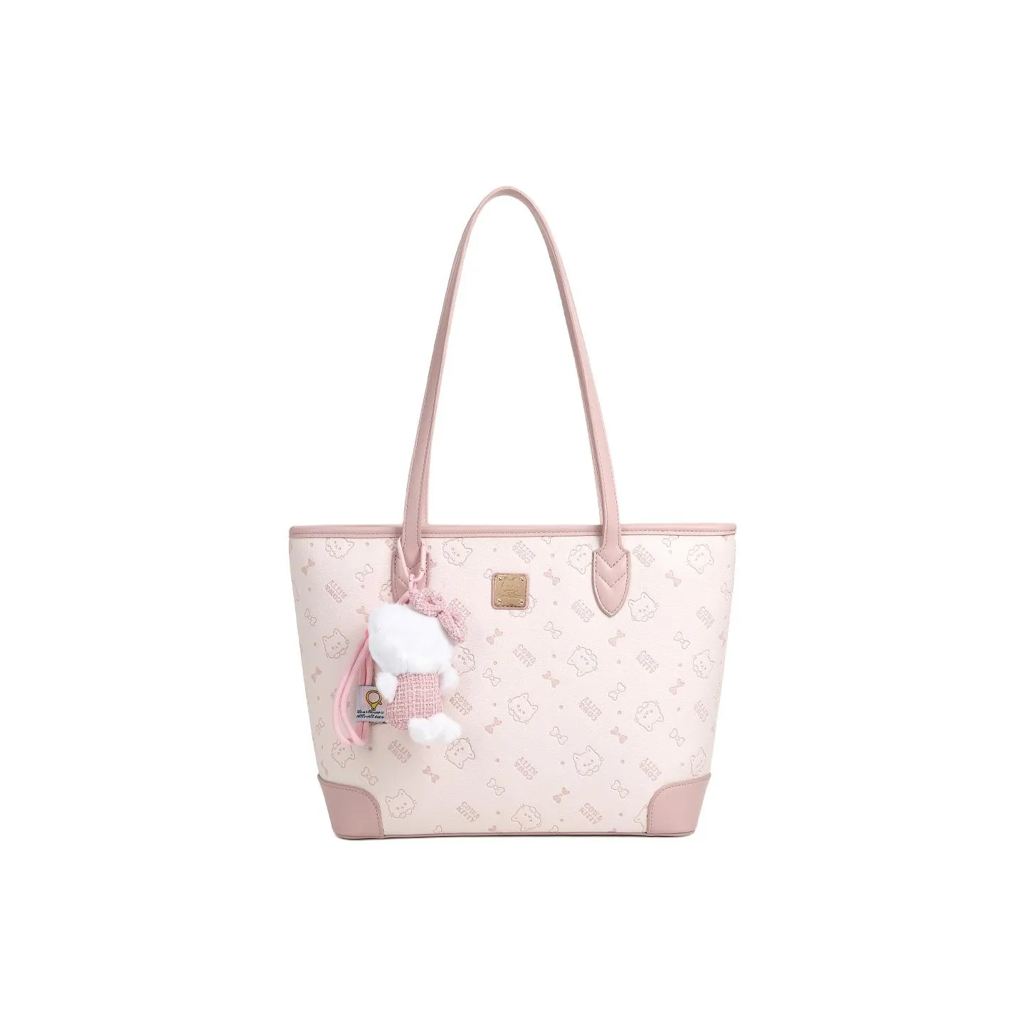 NOMK ПУ (полиуретан) Сумка через плечо Женская Вишневый цветок Розовый