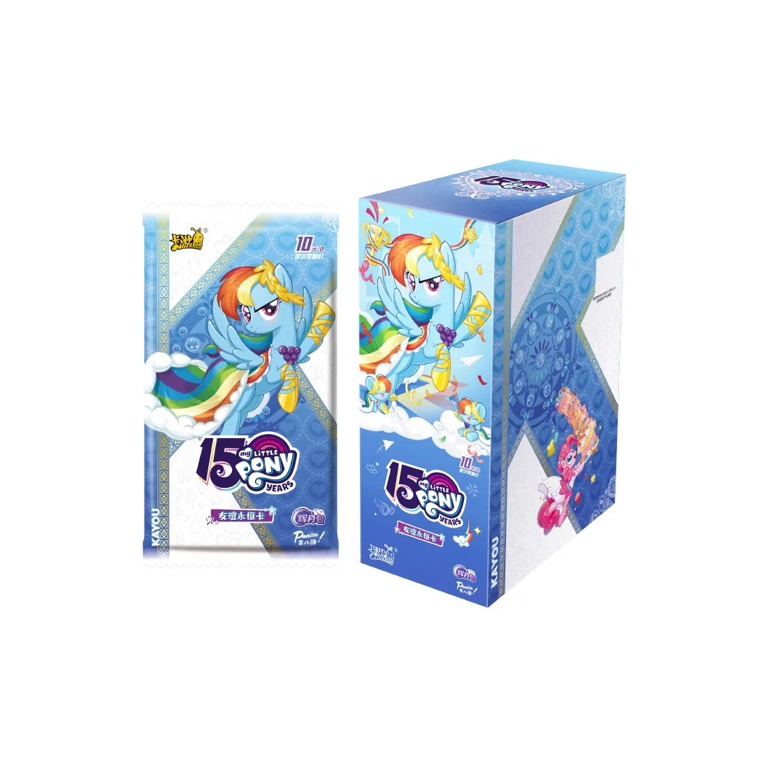 KAYOU My Little Pony Rainbow Dash Friendship Eternal Card Shining Moon Bag Series 8 IP Аниме Карты Целая Коробка