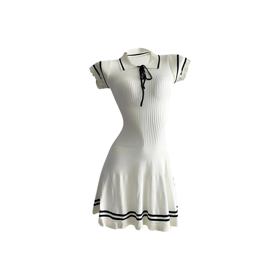 TASTILY Короткое платье с короткими рукавами женское