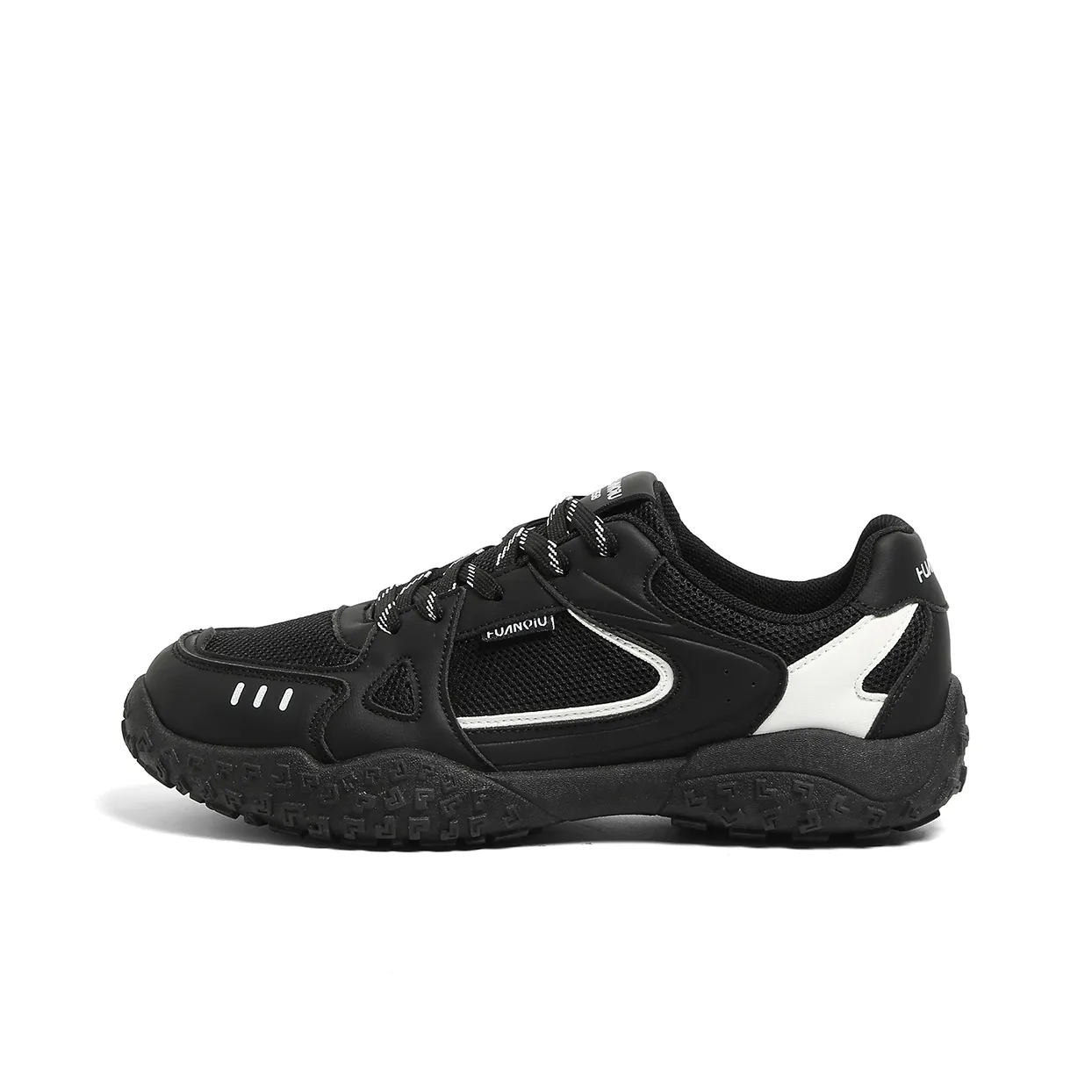 HUANQIU Высота Увеличивающая Устойчивая к Воздействию Устойчивая к Износу Дышащий Низкий Топ Альпинистская Обувь Мужская Черная