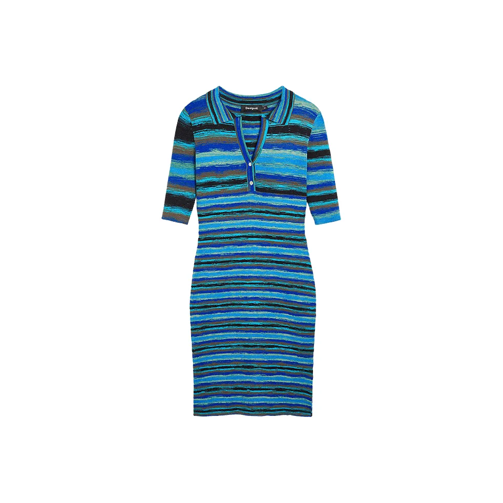 Desigual Короткое Платье с Короткими Рукавами Женское