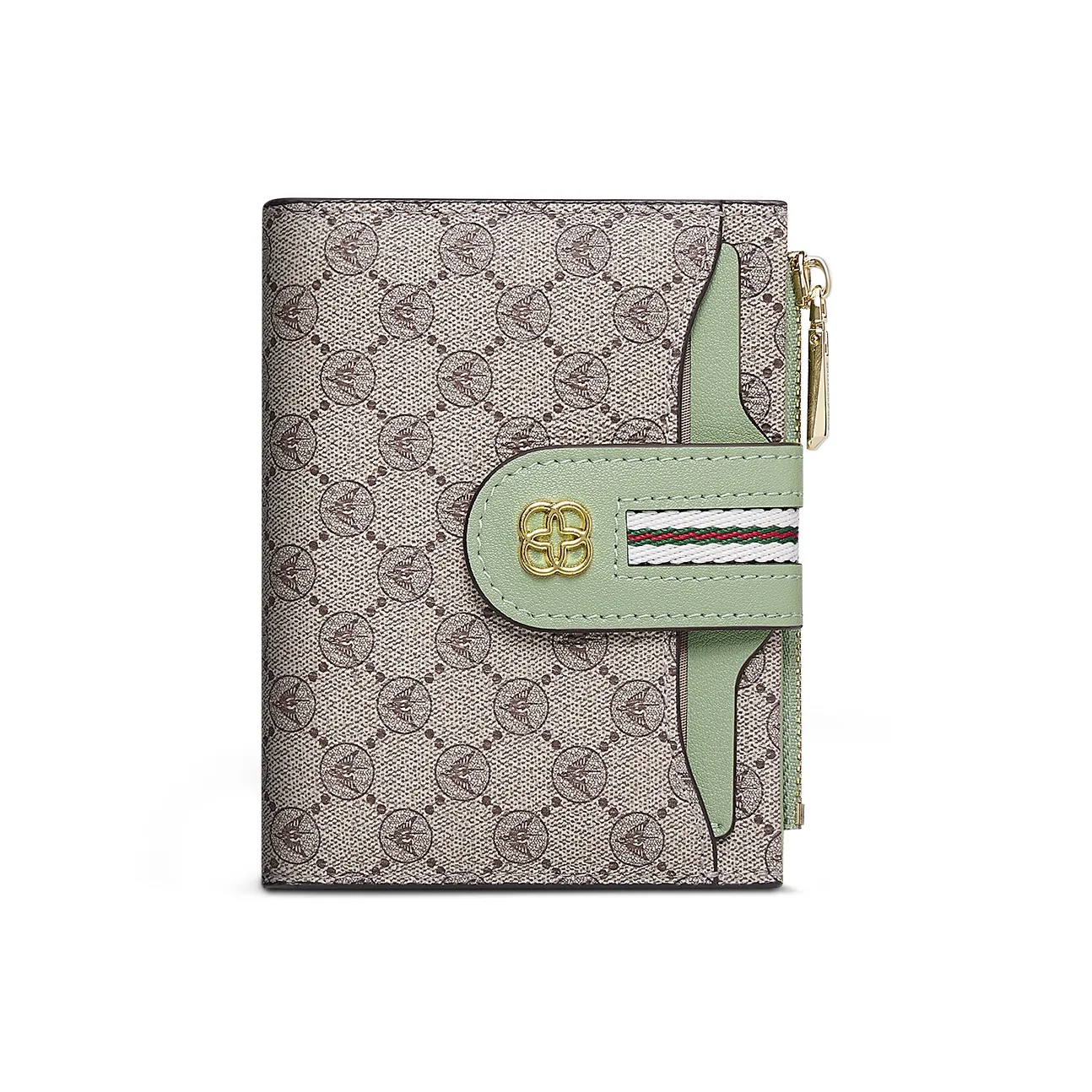 WilliamPOLO PVC Поливинилхлорид Кошелек Женские Розовый Синий Зеленый