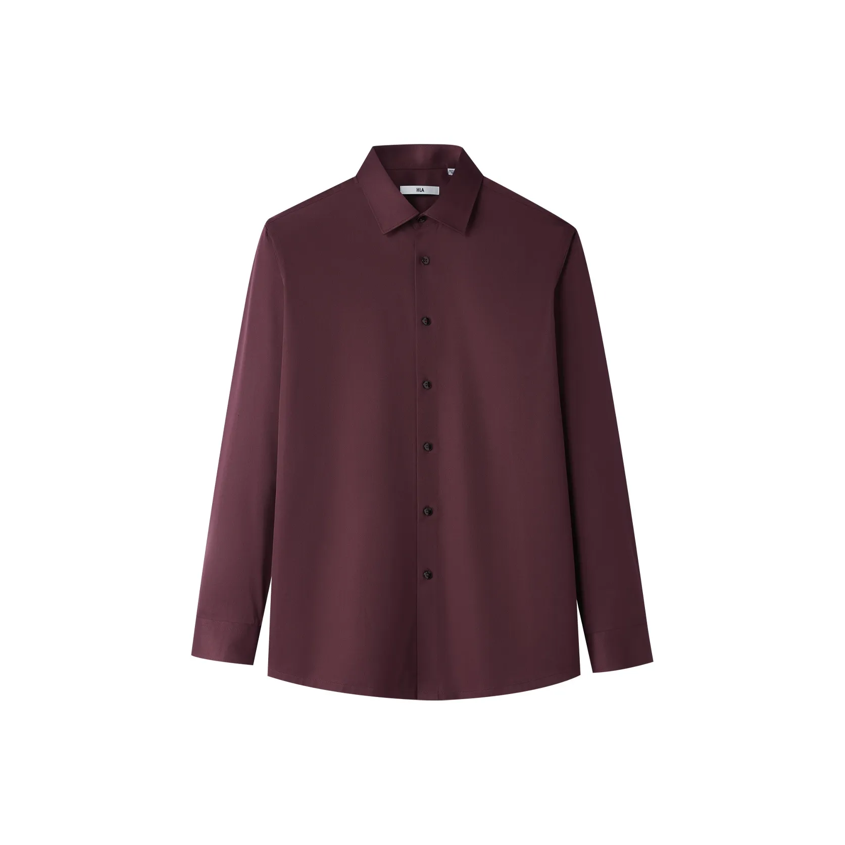 HLA Темно-красный Саржа 44 Мужские Рубашки