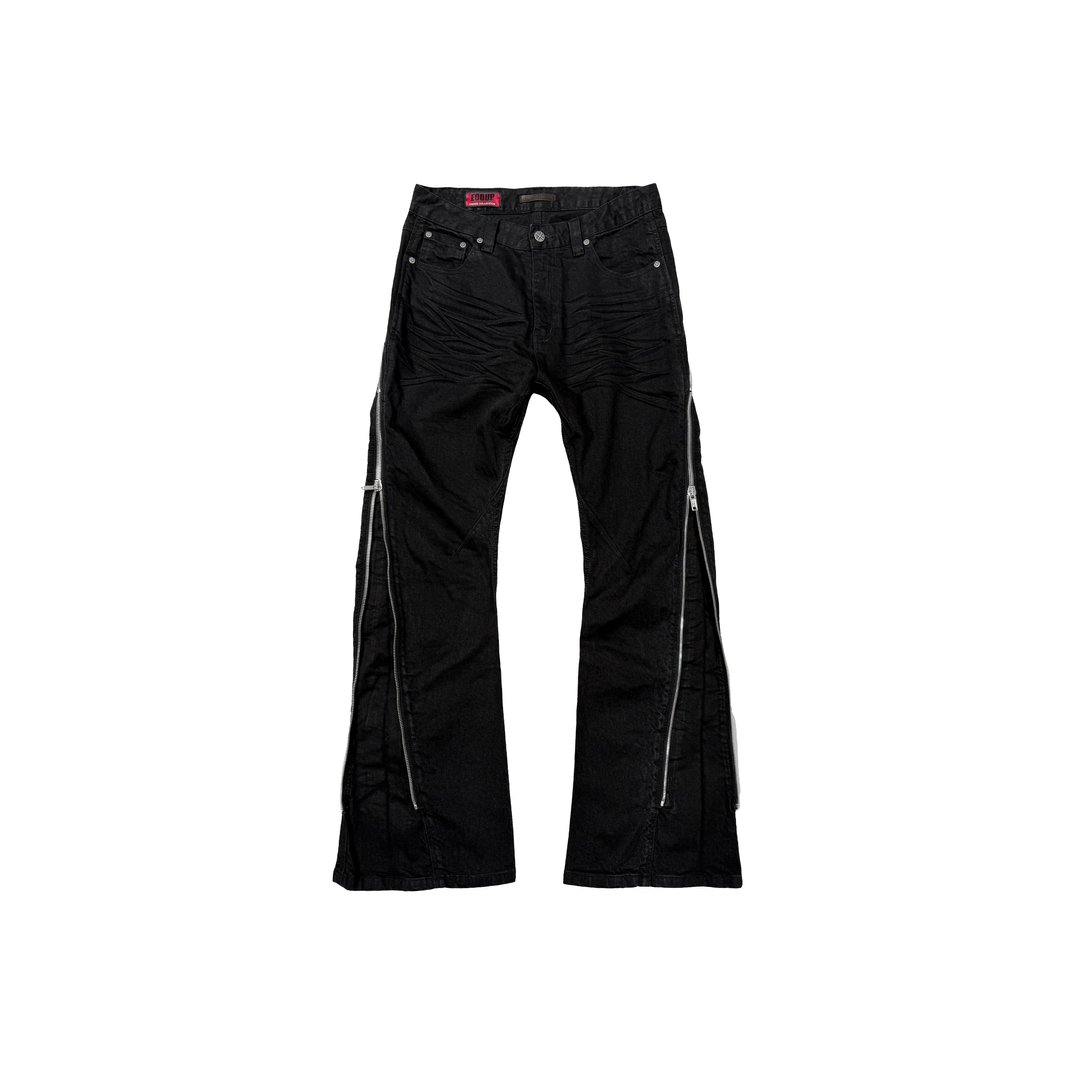 EODUP Черные Мужские Джинсы