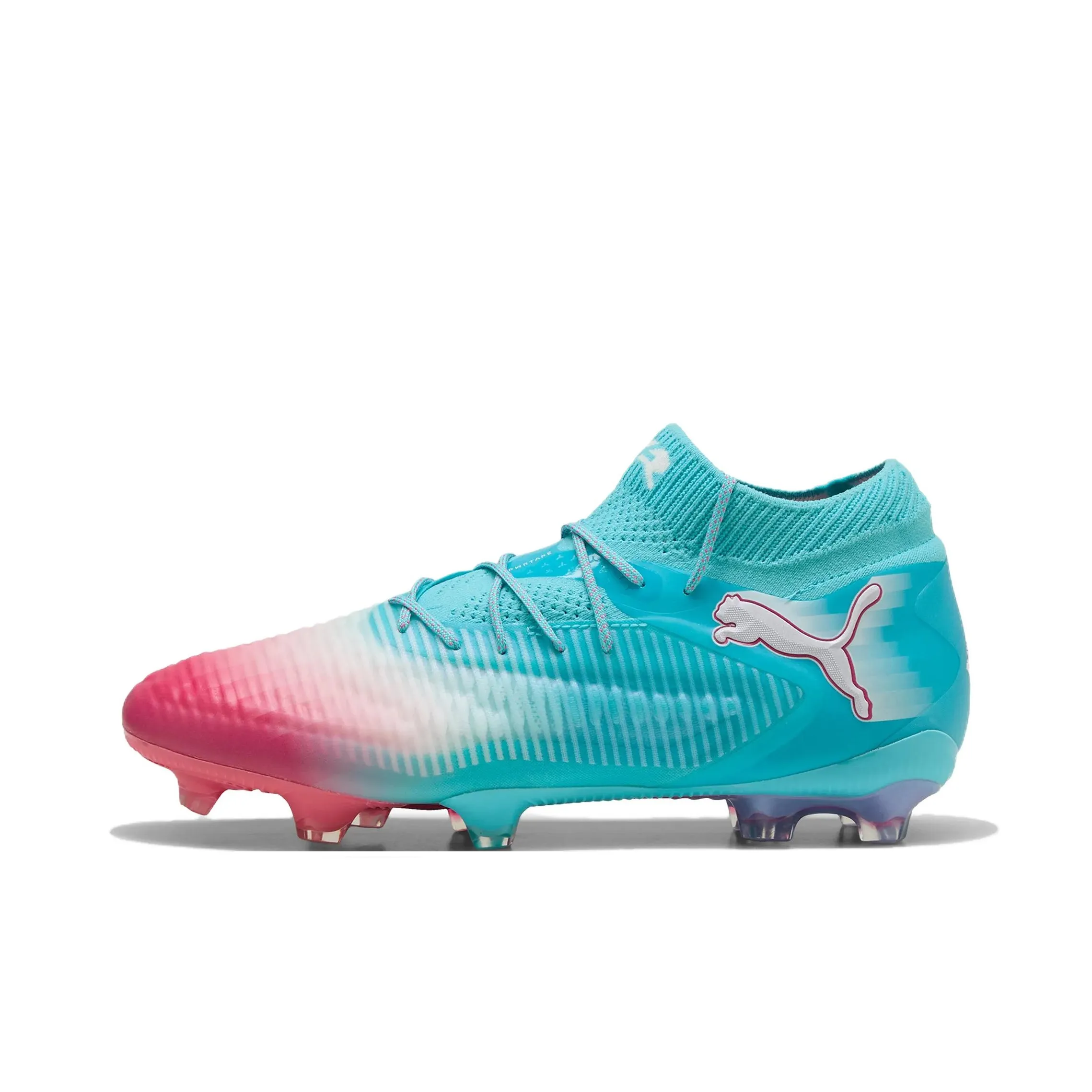 PUMA Future 8 Ultimate Устойчивые к истиранию Дышащие Футбольные бутсы Мужские Синие Розовые