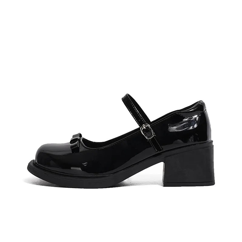 TAOLEI Мода Классический Винтаж Удобный Универсальный Повседневный Туфли Мэри Джейн с Грубым Каблуком Женские