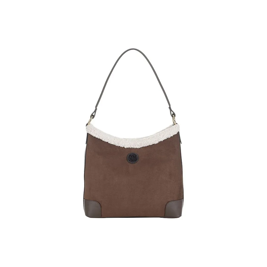LeSportsac Ткань Сумка Сумка через плечо Тоут Средний Женская Каштаново-коричневый Кремово-желтый Коричневый