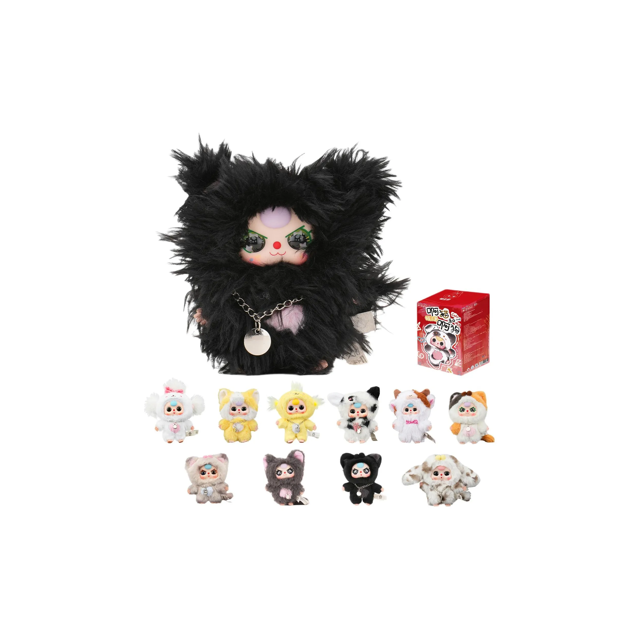 Cureplaneta The Doll IS THREE Лет Кошка And Собака Слепые коробки 1 Целая коробка 8 шт