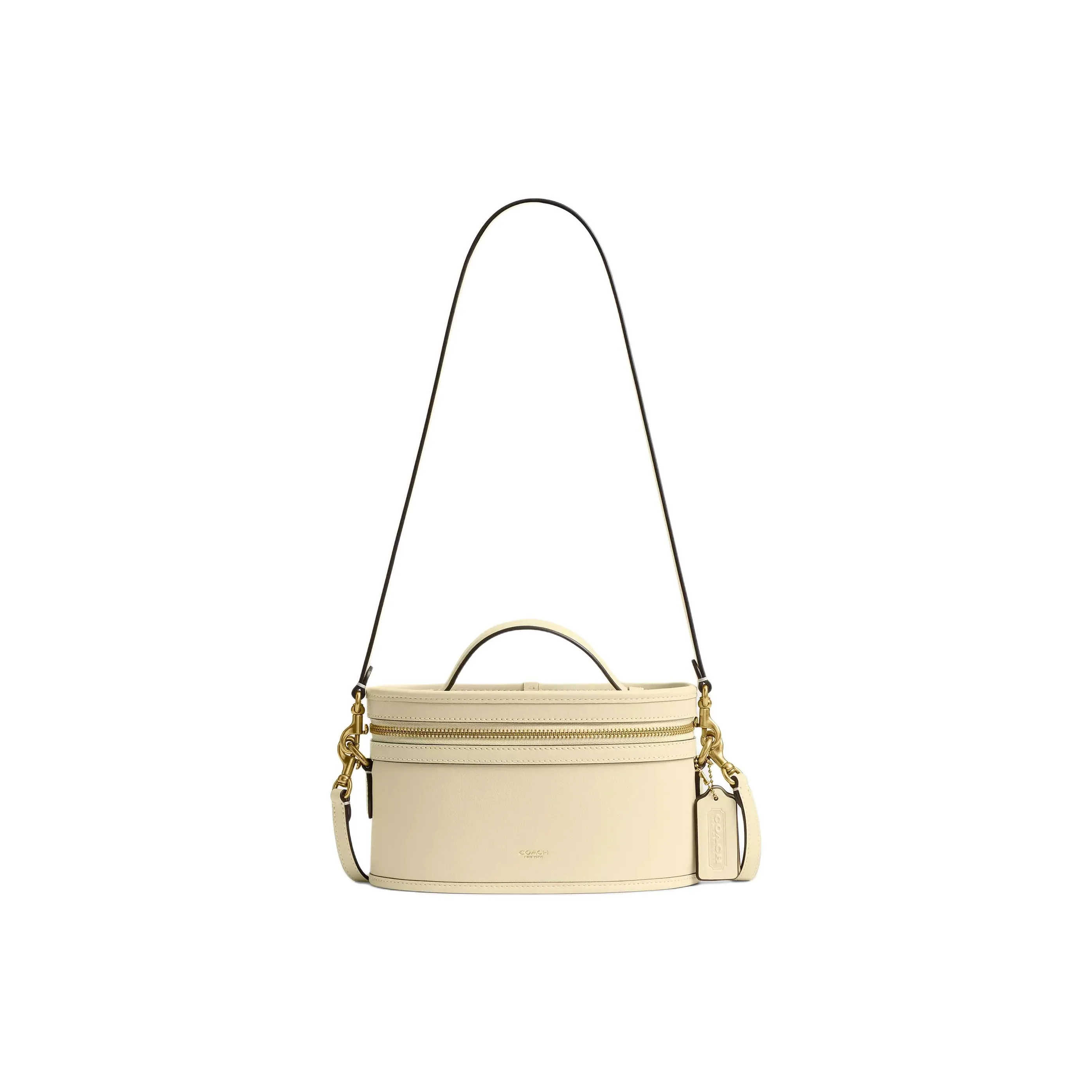 COACH Trail Кожа Сумка через плечо Сумка Маленькая Женская Луна Желтая