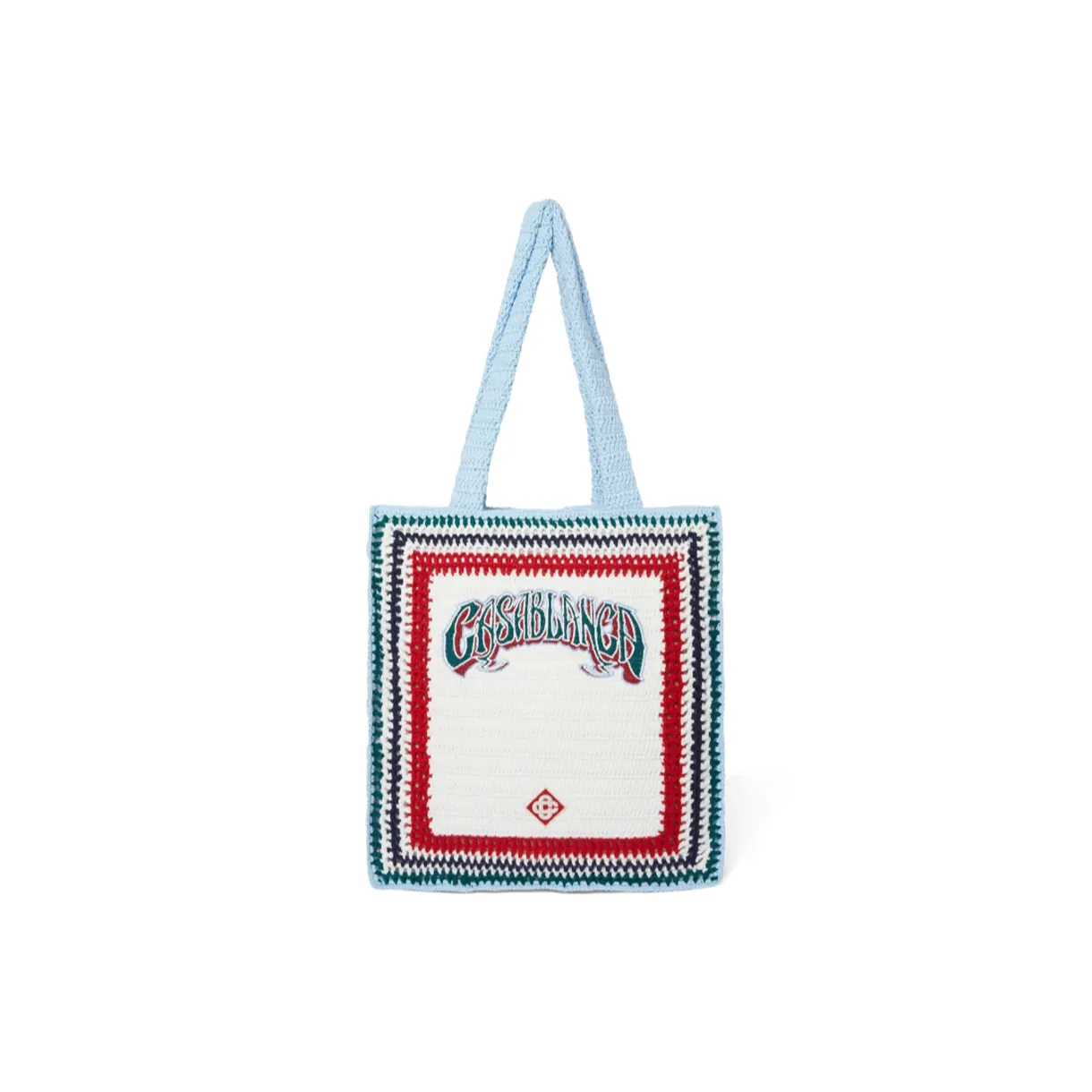 CASABLANCA Large Crochet Tote Bag