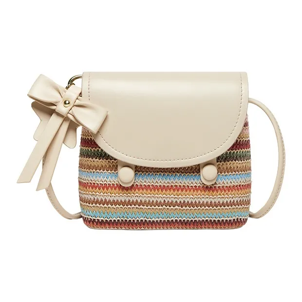 OUBOTE Ткань Синтетическая кожа Сумка через плечо Женская Радужный Абрикос