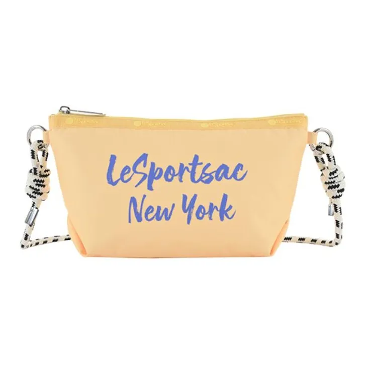 LeSportsac Сумка через плечо из ткани маленькая женская желтая розовая синяя