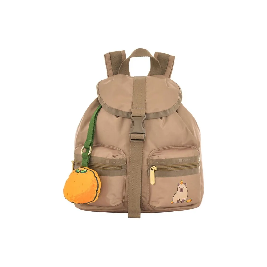 LeSportsac Ткань Рюкзак Средний Унисекс Коричневый