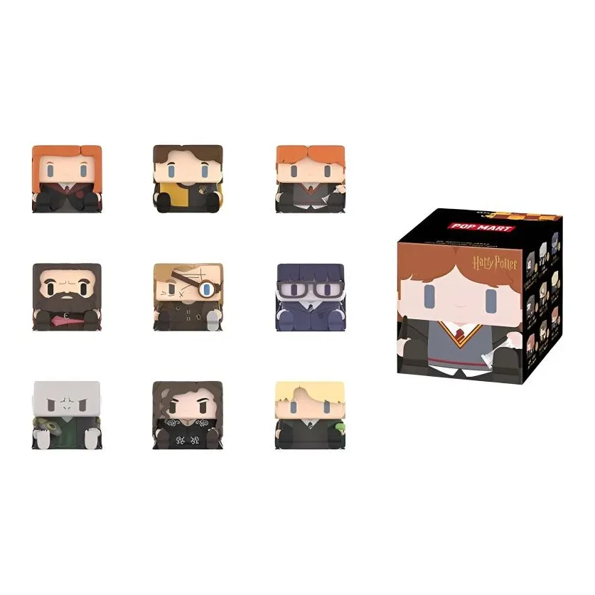 POP MART Коллаборация Гарри Поттер POP Cube 2 Коллекция Слепые коробки Одиночная слепая коробка Полная коробка 9 шт