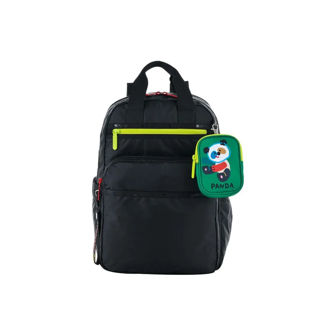 LeSportsac X Duck Коллаборация Ткань Рюкзак Унисекс Черный