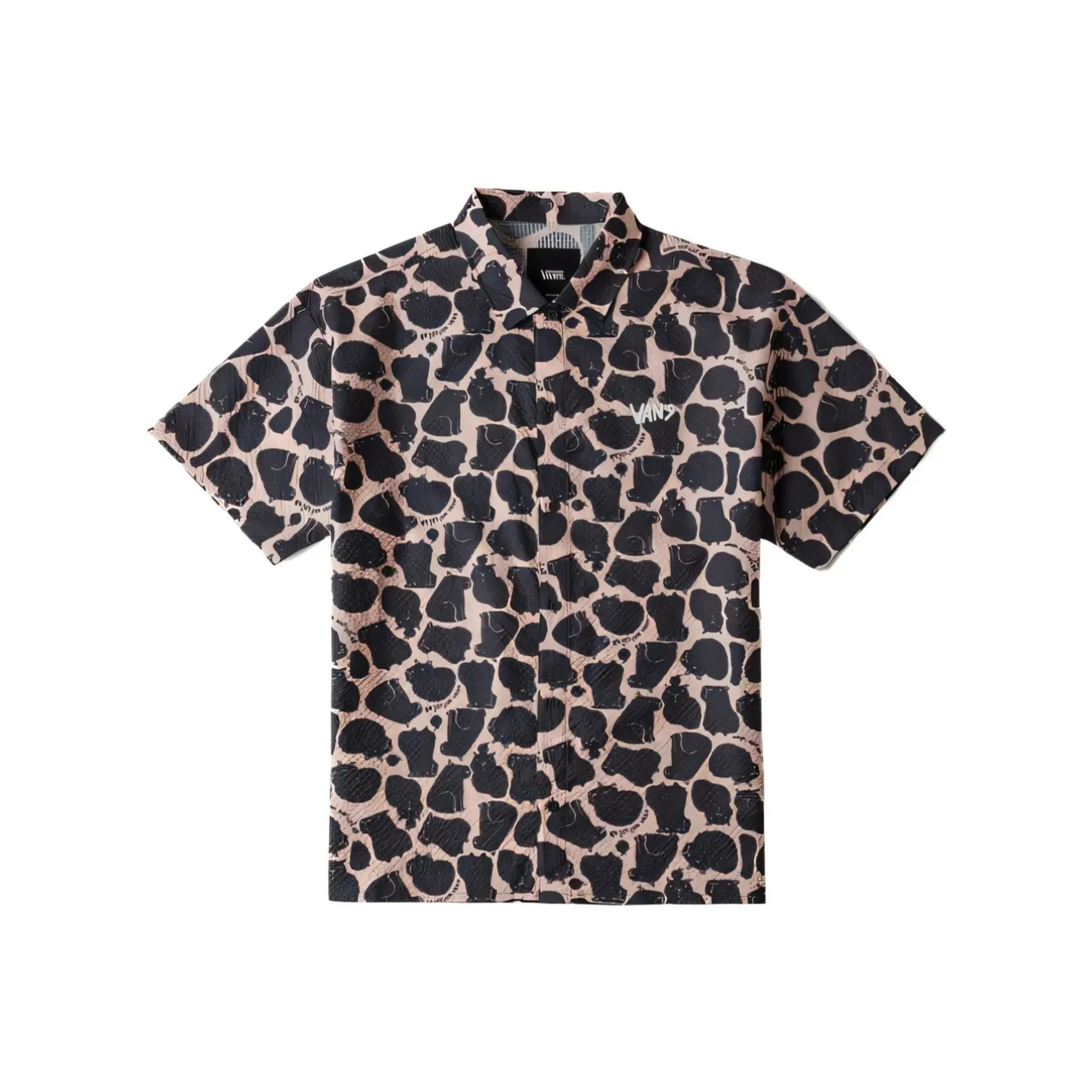 VANS Розовый с принтом Мужская рубашка