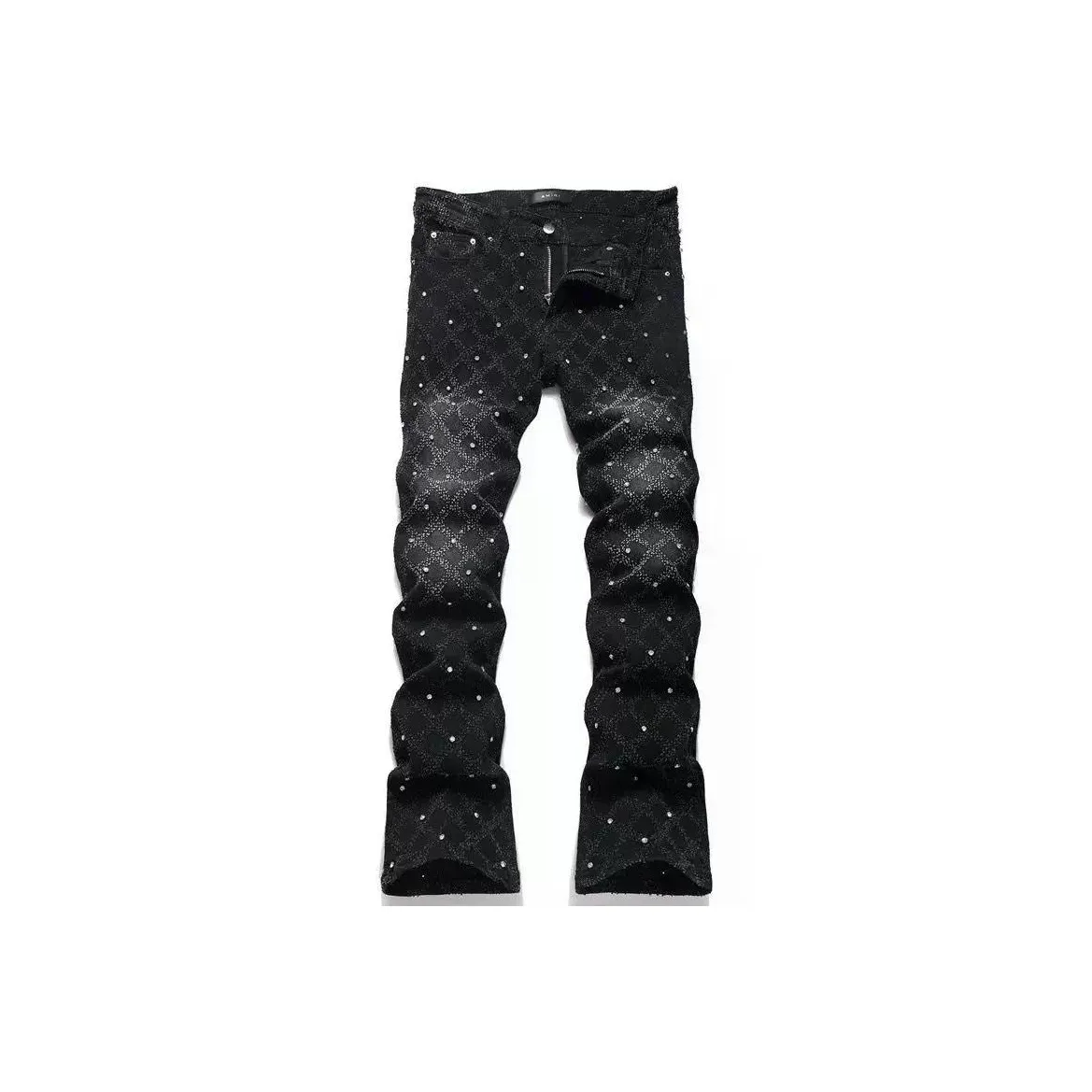 CVOOOER Мужские черные джинсы