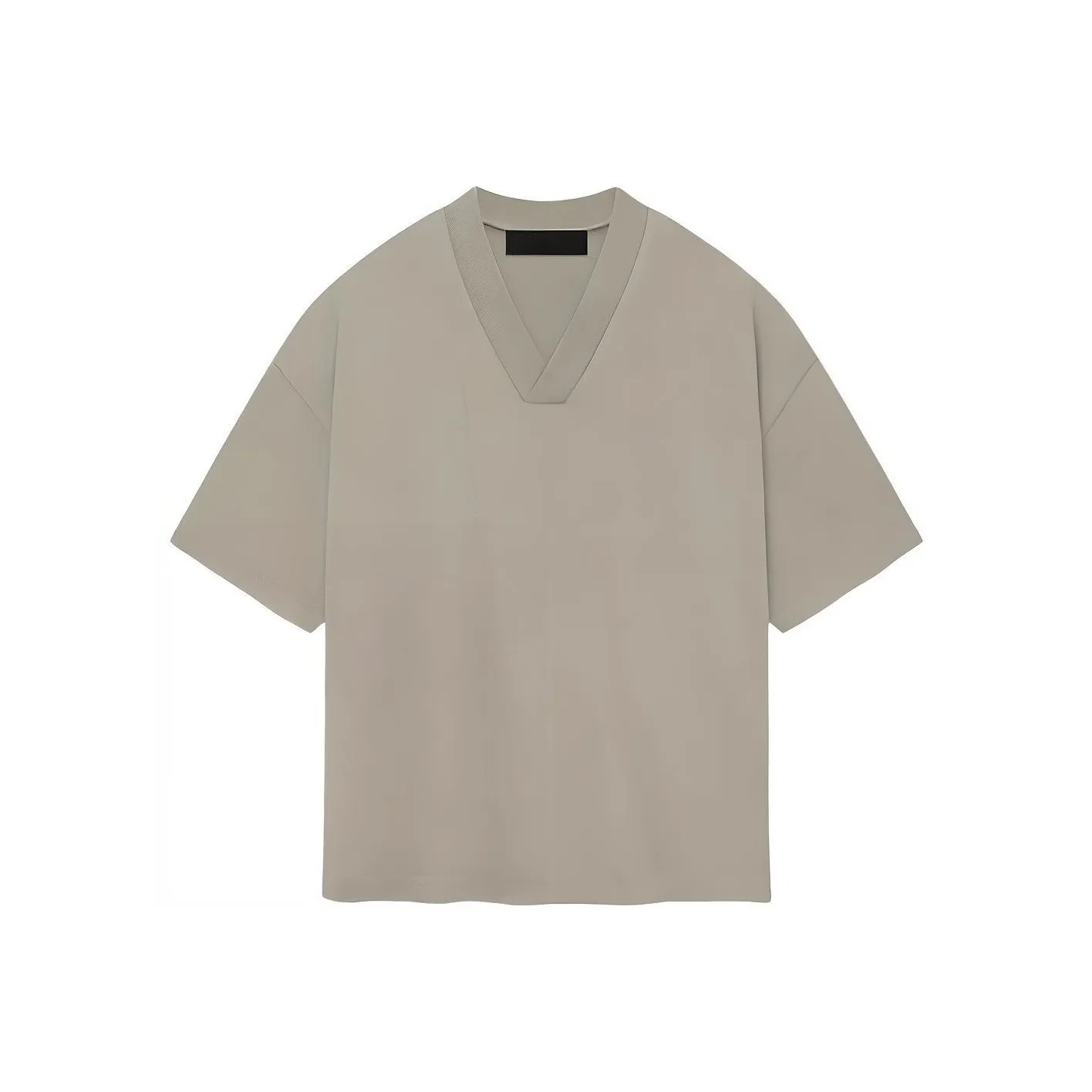 Fear Of God Essentials Logo print V neck Cotton T shirt