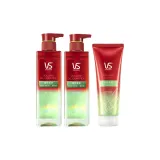 3종 세트: 볼륨감 오일 컨트롤 샴푸 310ml*2 + 가벼운 수분 공급 헤어 컨디셔너 210ml