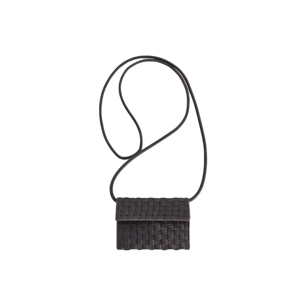 COS Кожа Сумка через плечо Женская Темно-коричневая