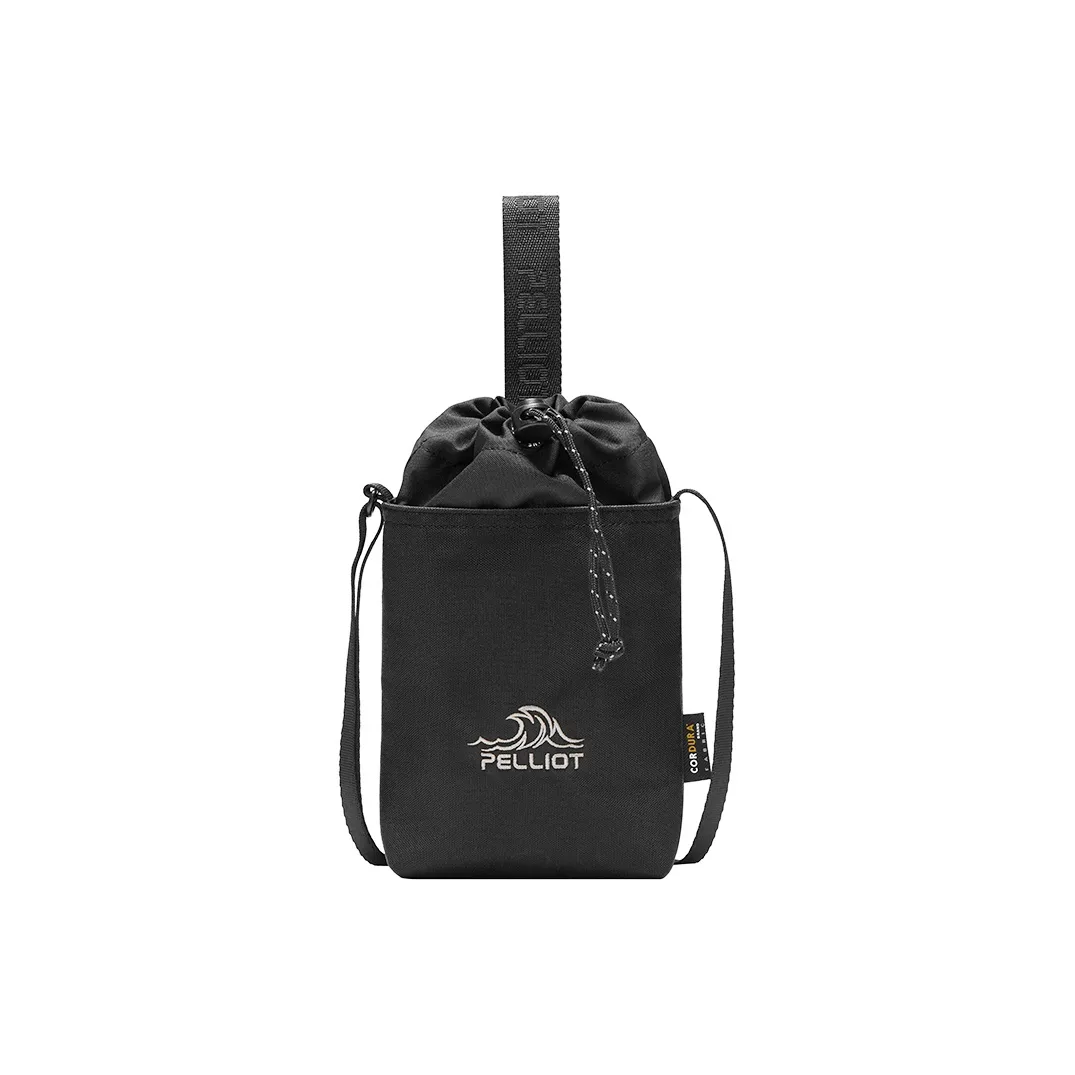 PELLIOT Ткань Сумка через плечо Унисекс Обсидиановый Черный Golden Palm Коричневый