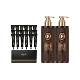 3종 세트: 진저 Root Shampoo 520ml + 헤어 Growth 세럼 10ml/병 * 18