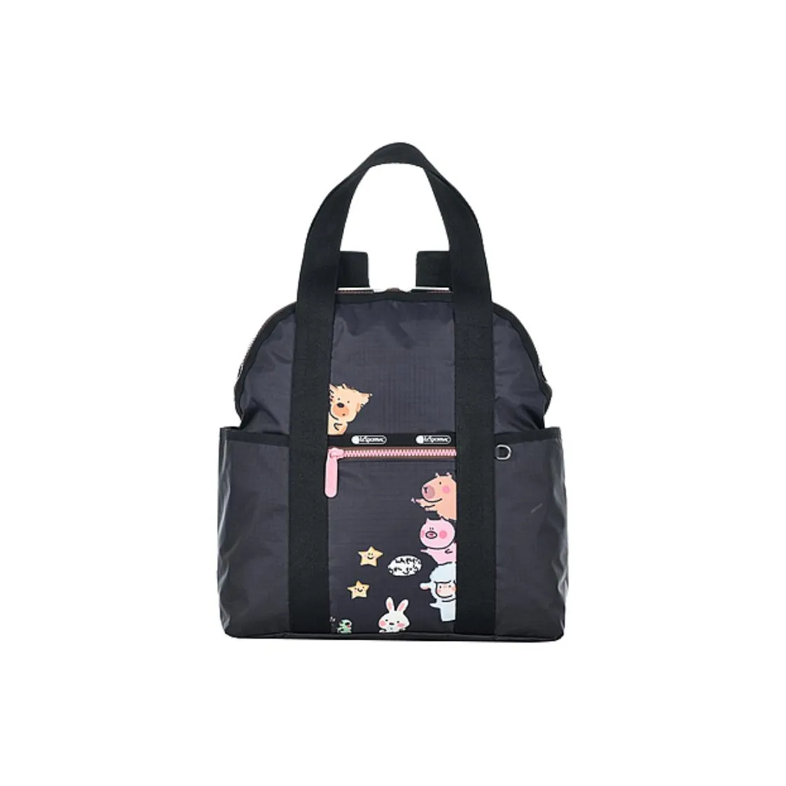 LeSportsac Ткань Рюкзак Большой Унисекс Черный