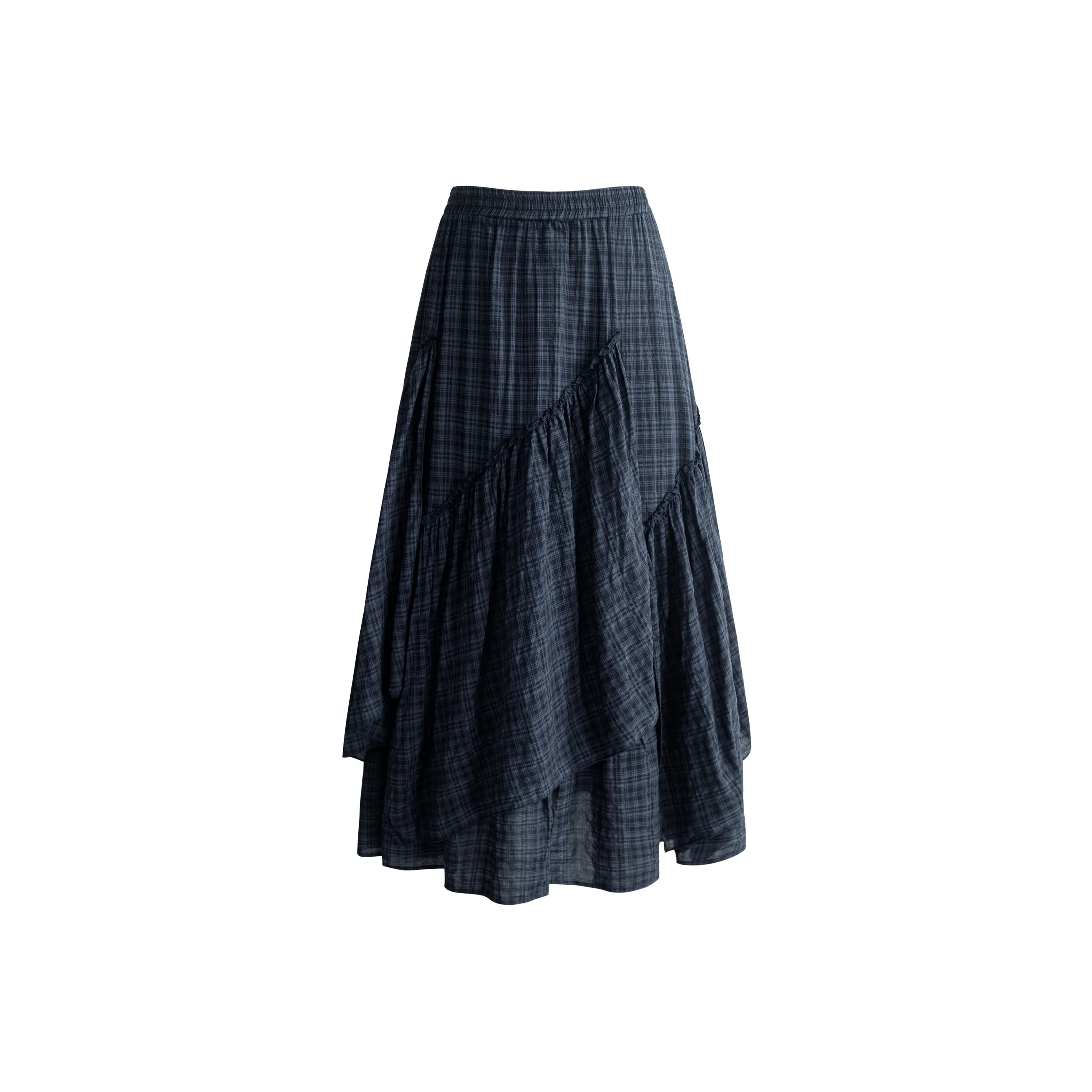 UNIFREE Повседневная длинная юбка женская синяя