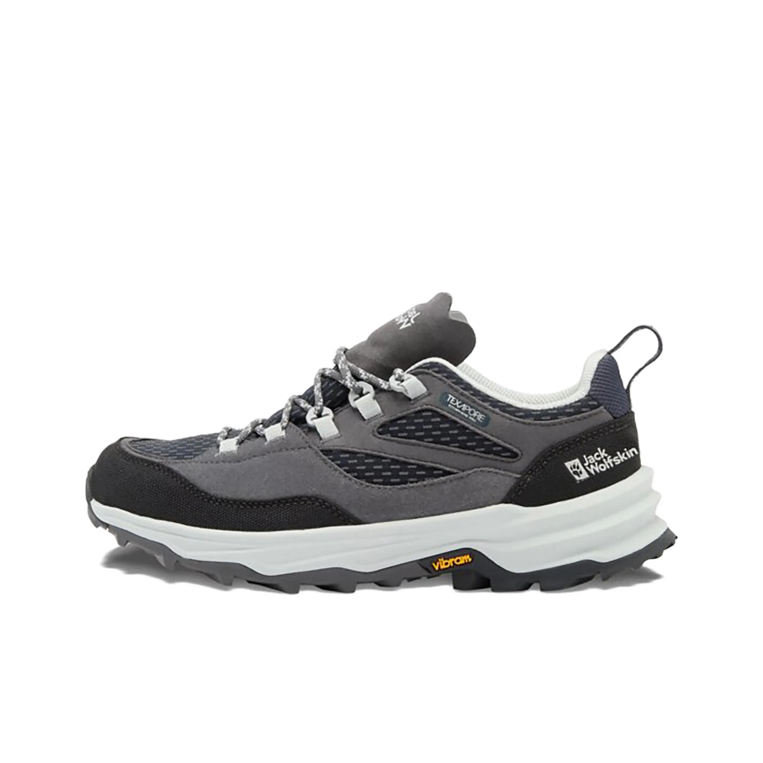 Jack Wolfskin Slip-Resistant Низкий Топ Походная Обувь Женская Темно-Серый Синий