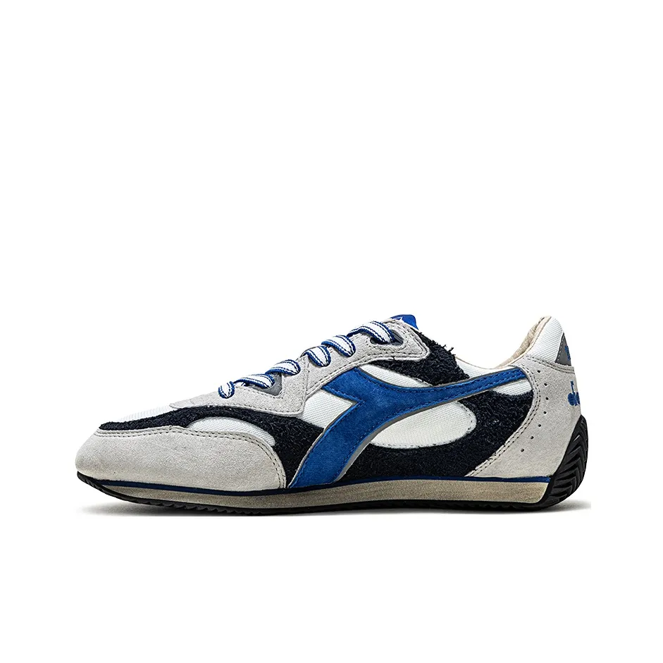 Diadora Equipe Low Топ Casual Мужской Серый Белый Черный