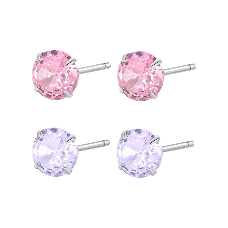 Lady Go Sterling Silver Stud Earrings Unisex