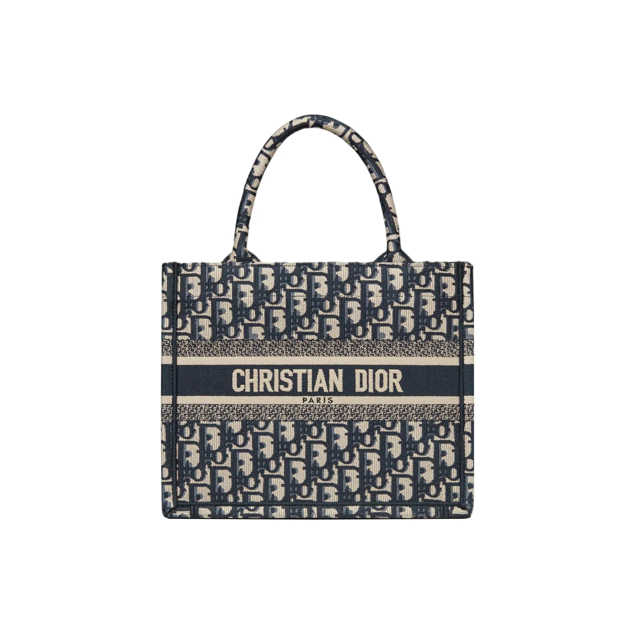 DIOR Small DIOR Book Tote Oblique Embroidery