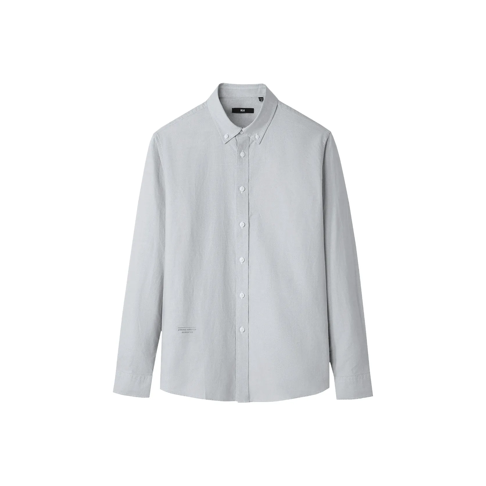 HLA Светло-серый A4 Мужские Рубашки