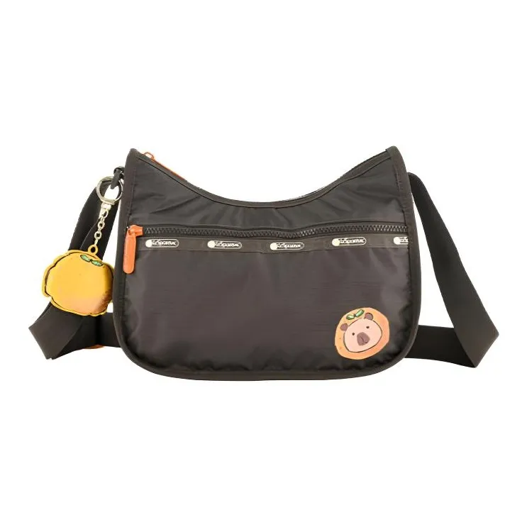 LeSportsac Ткань Сумка через плечо Средняя Унисекс Черная