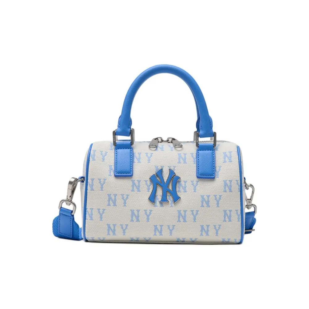 MLB Monogram Collection New York Yankees Cotton Shoulder Bag, Crossbody Bag, Handbag Trumpets Unisex Blue