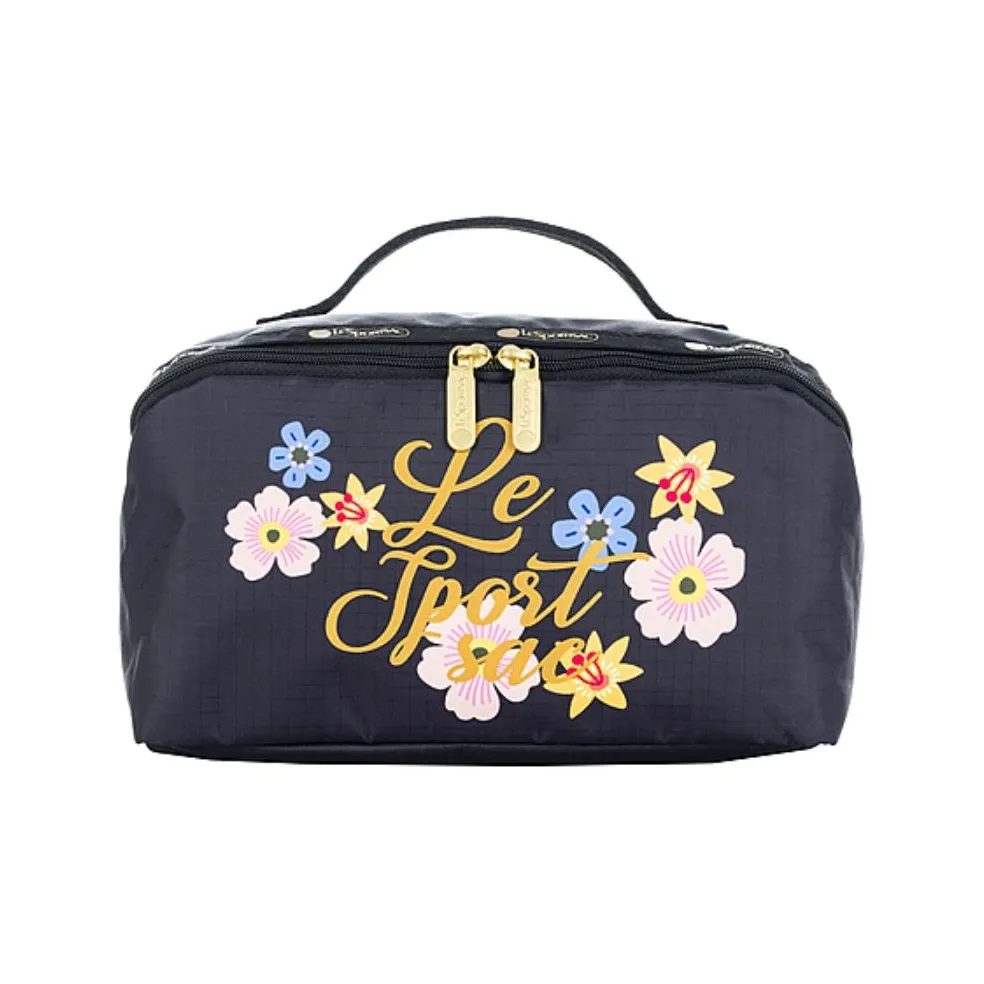 LeSportsac Ткань Путешествие Сумка для хранения Средний размер Женская Черная