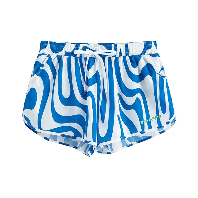 OMG! Волнистый синий Мужские пляжные шорты