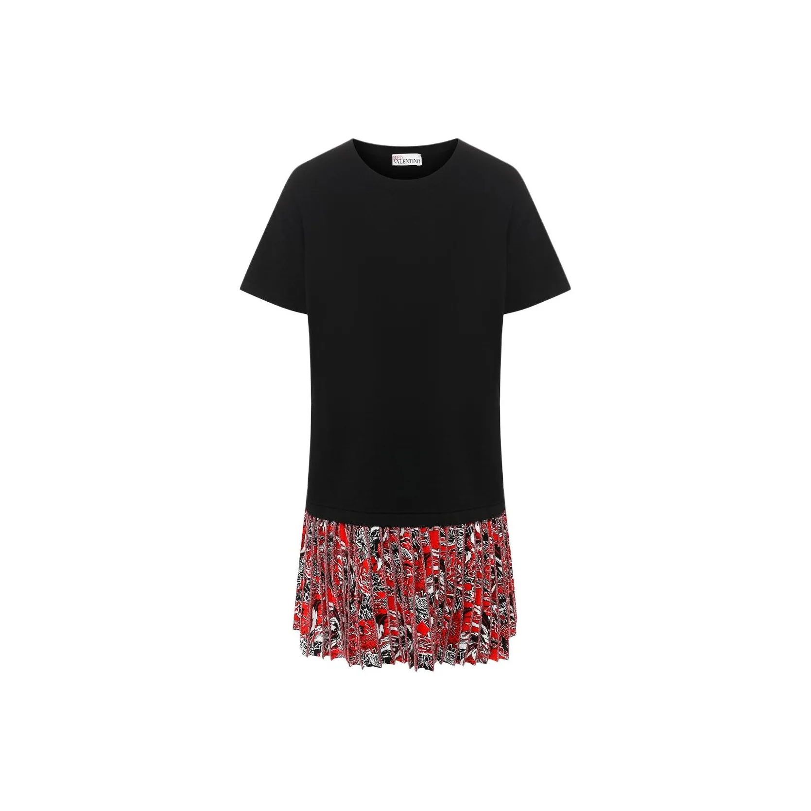 RED VALENTINO Короткое платье с короткими рукавами женское