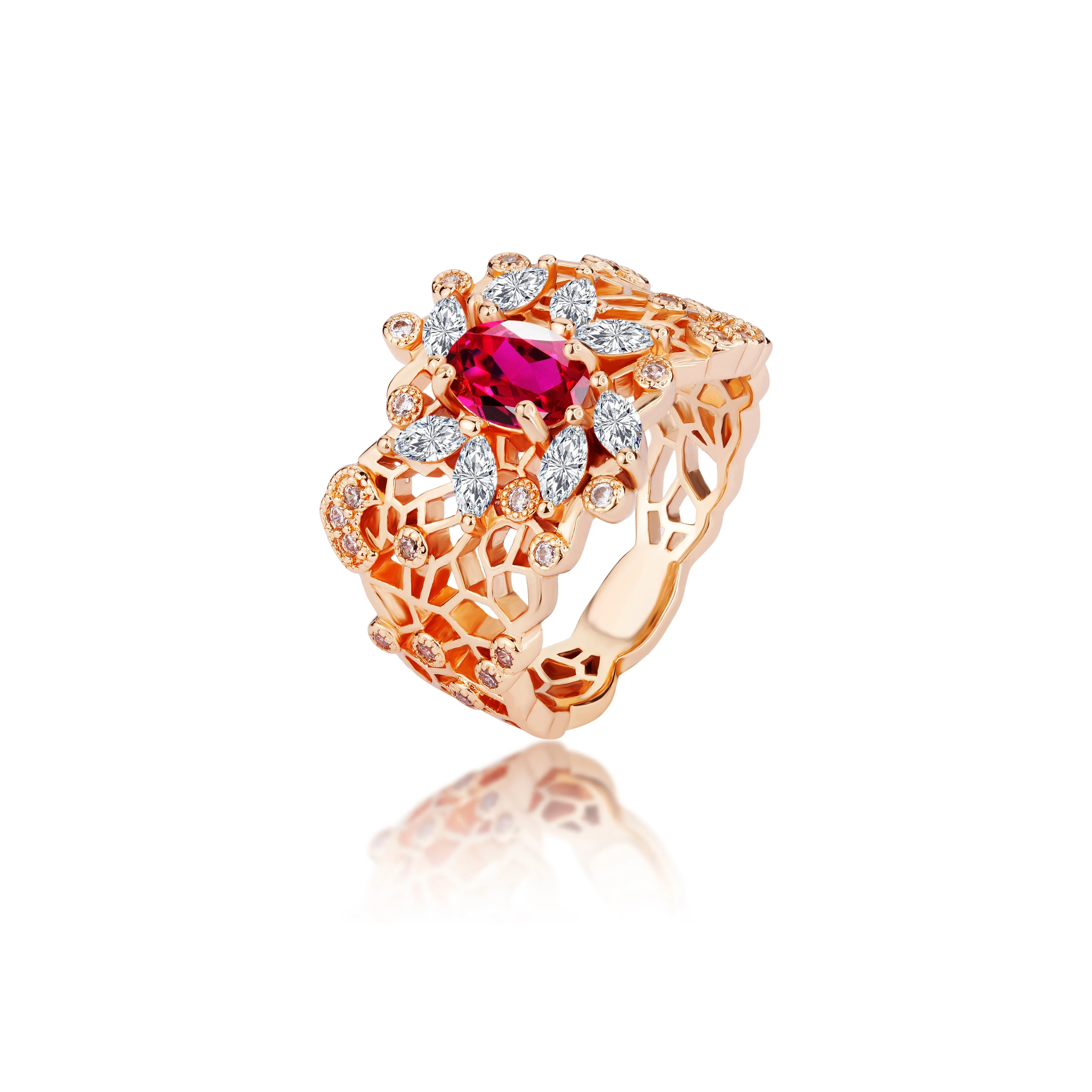 Right Hand Waiting Медный Сплав Кольца Женские