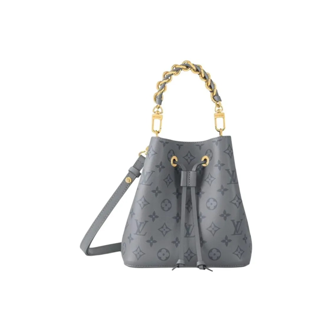 LOUIS VUITTON NÉONOÉ Calfskin Water Bucket Bag, Shoulder Bag, Crossbody Bag Women's Gray