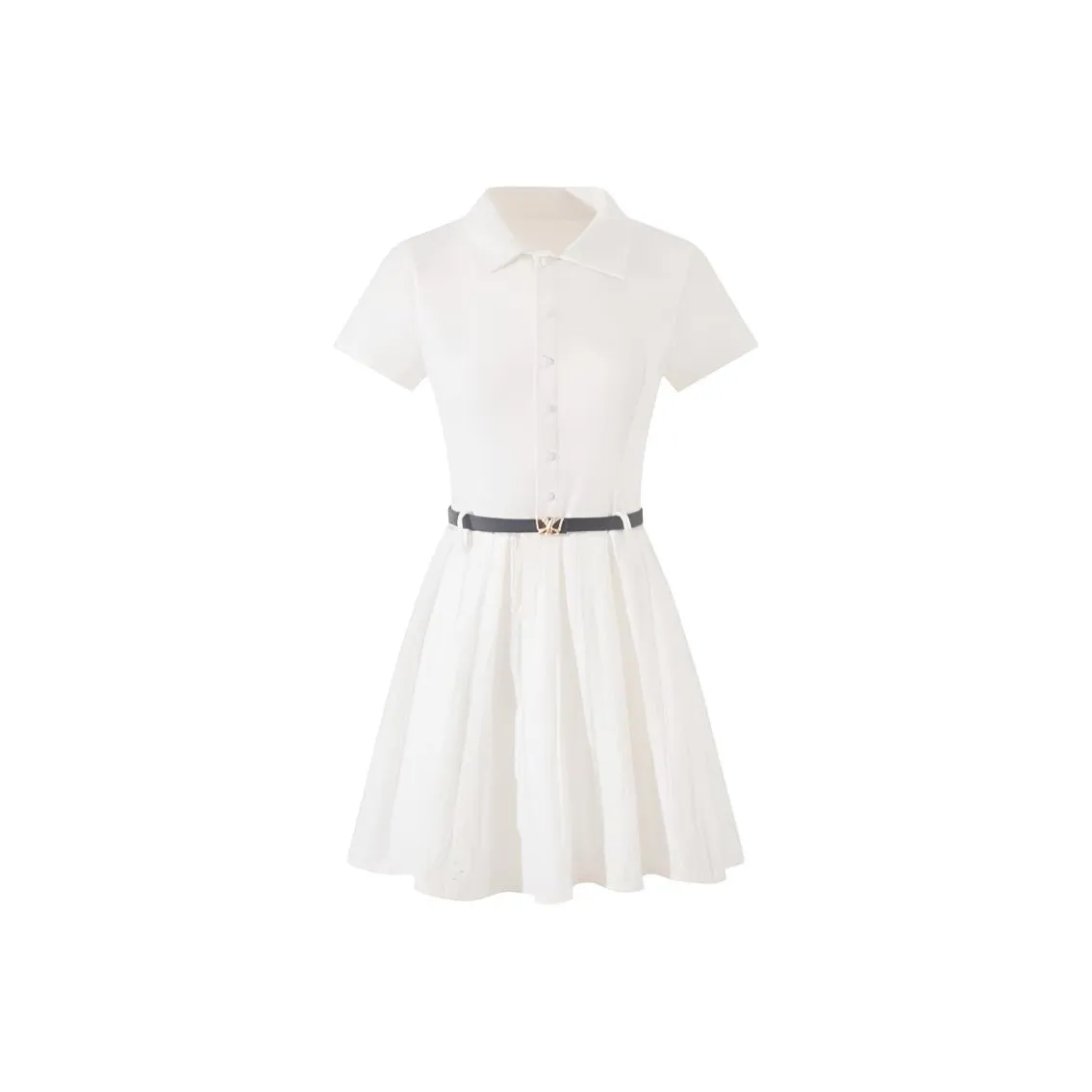 IUNOP Летний комплект Petite Premium Feel A Line с утяжкой на талии короткая юбка женский