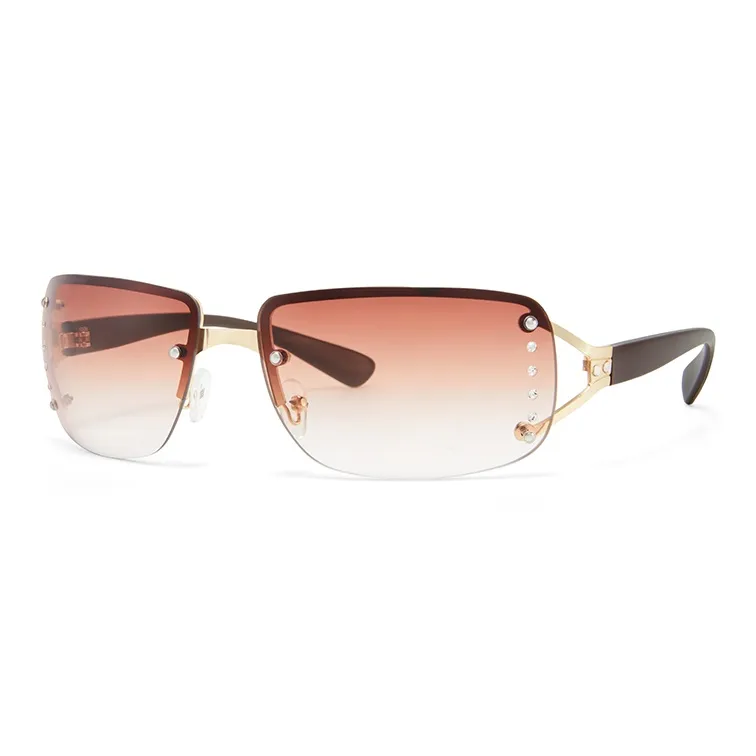 CinvaiKrose PC Квадрат Без оправы Солнцезащитные очки Женские