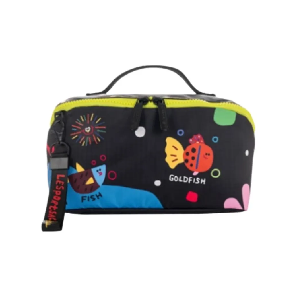 LeSportsac Ткань Путешествие Сумка для хранения Женская Черная