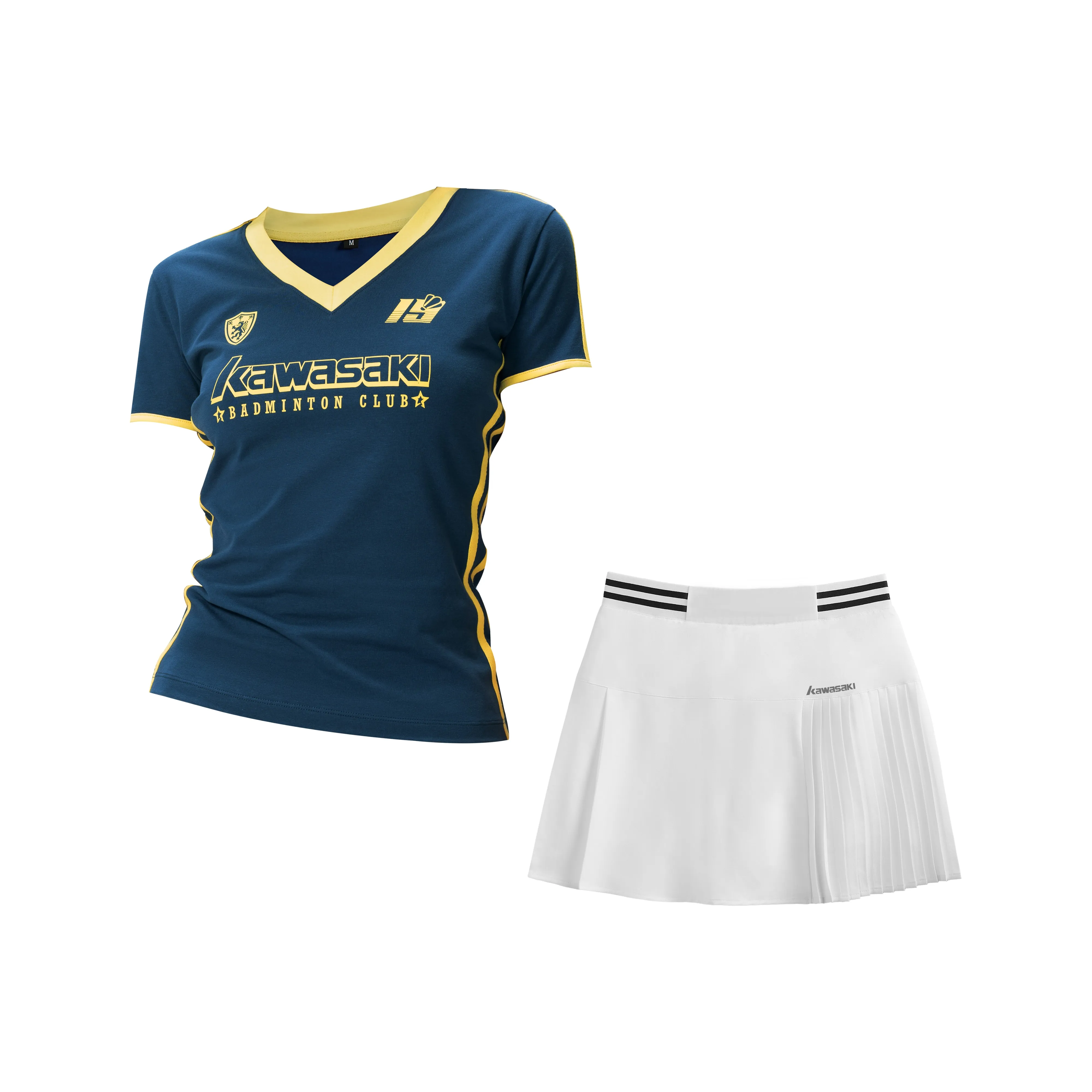 Кавасаки Small Waist Series Бадминтон Джерси Унисекс Красный Синий Розовый