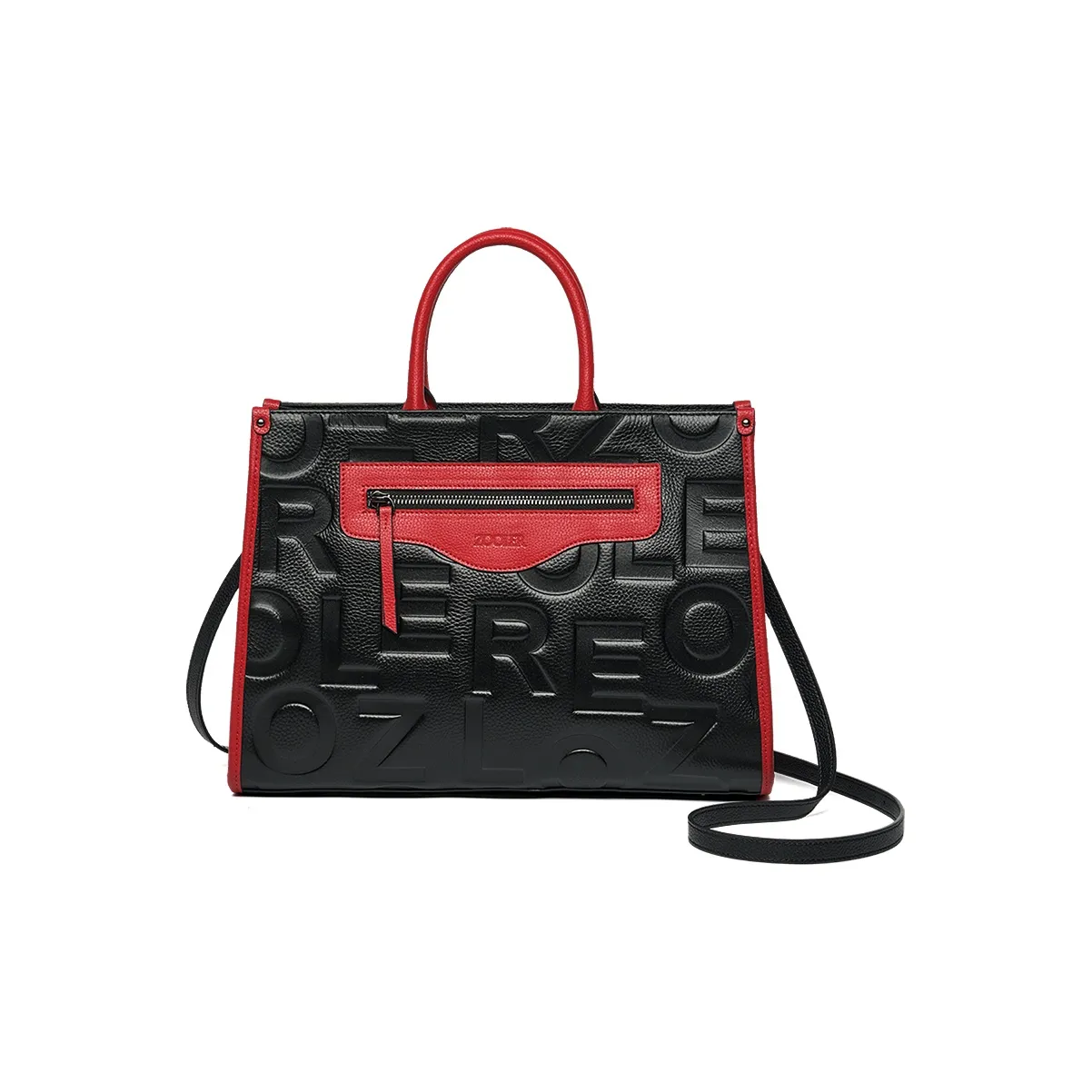 ZOOLER Сумка-тоут из натуральной коровьей кожи женская черная